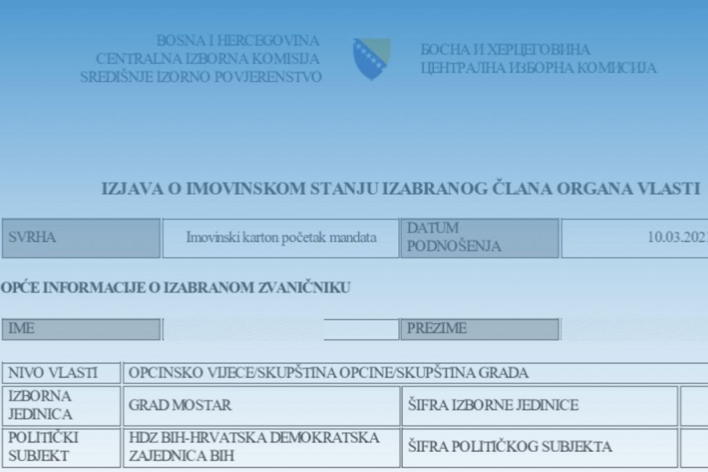 SIP Imovinska kartica