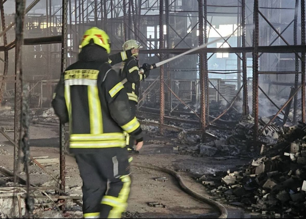 Posljedice požara u firmi Interkomerc Mostar