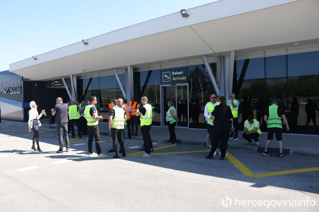 Zračna luka Mostar štrajk