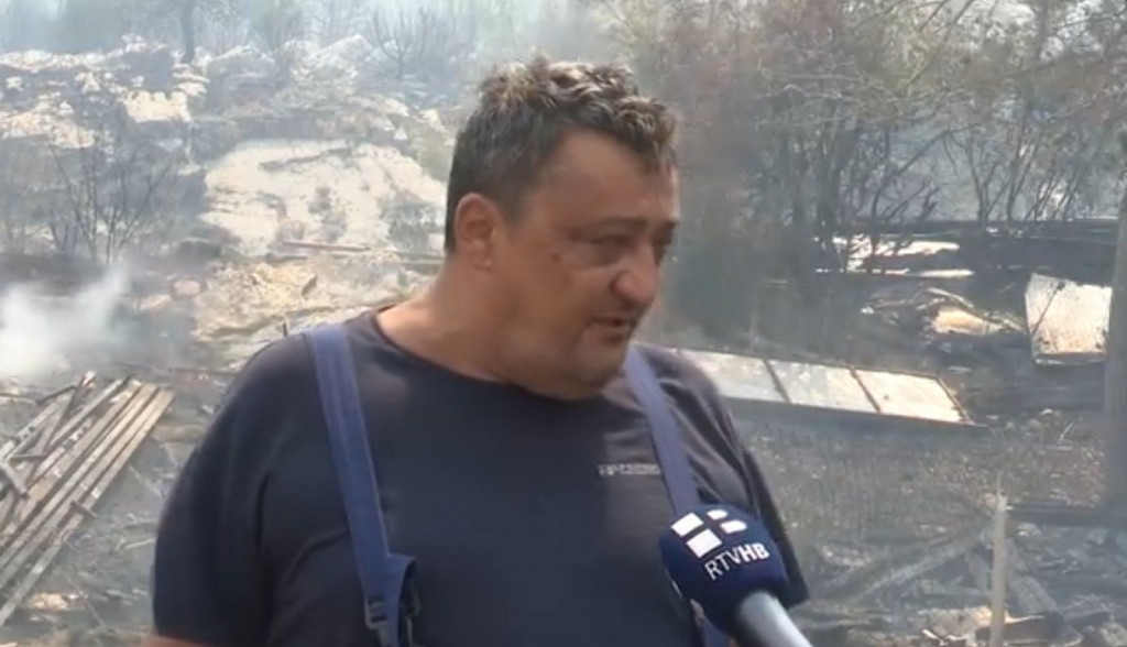 Božidar Bogdan požar u Neumu, Hutovu