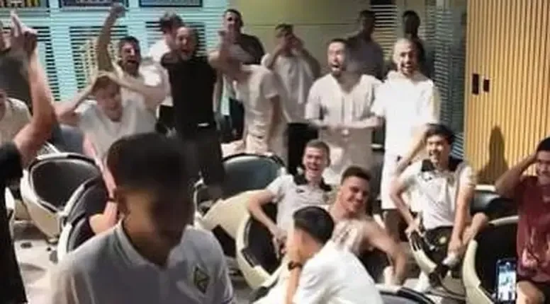 Slavlje igrača kazahstanskog Kairata 