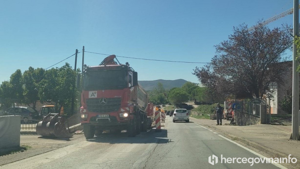 Radovi na cesti Čitluk -Mostar