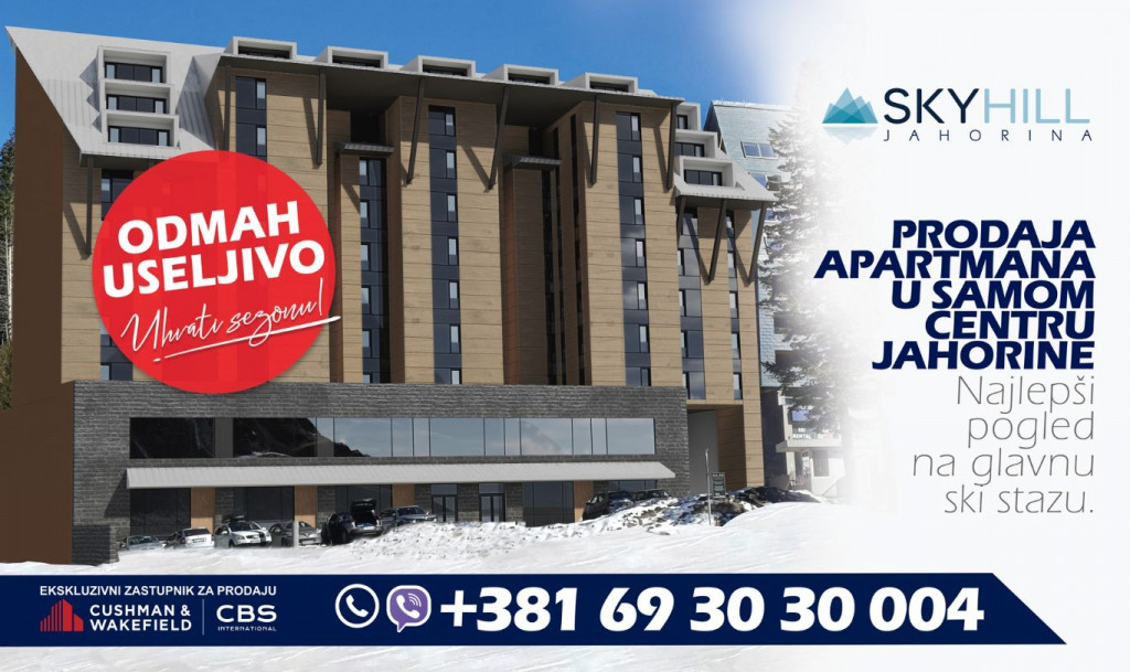 SKY HILL JAHORINA – PRODAJA APARTMANA U SAMOM CENTRU JAHORINE