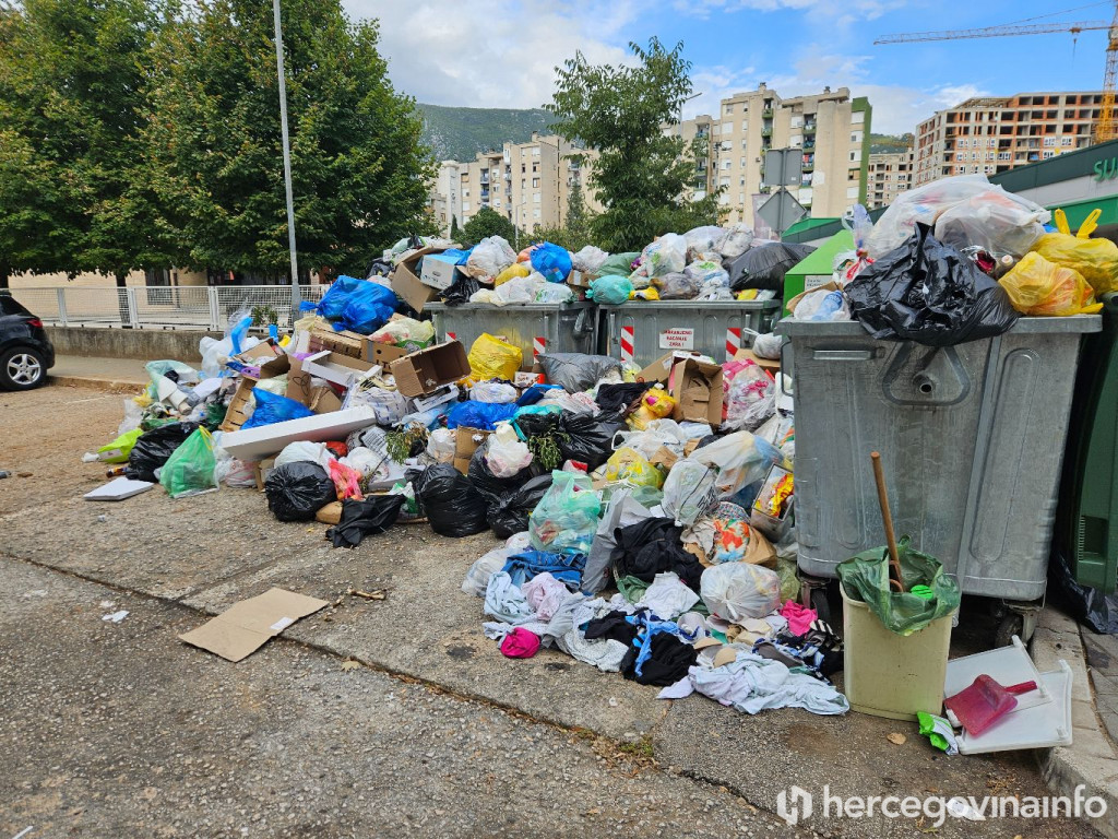 Smeće Mostar otpad kontejner