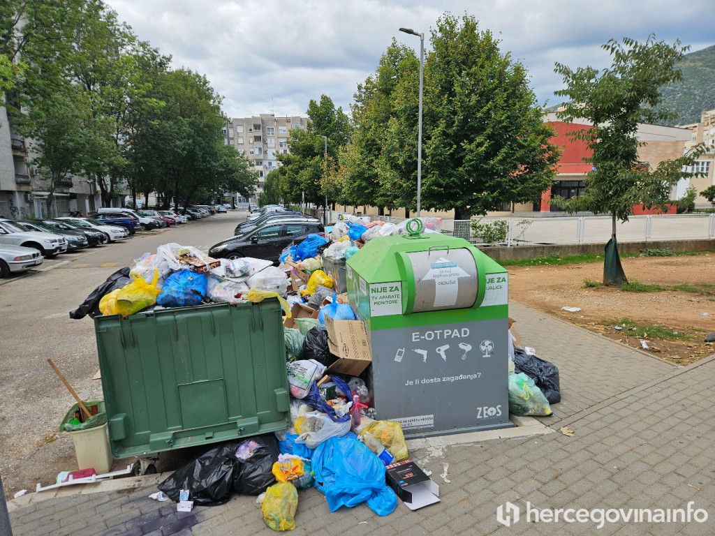 Smeće Mostar otpad kontejner