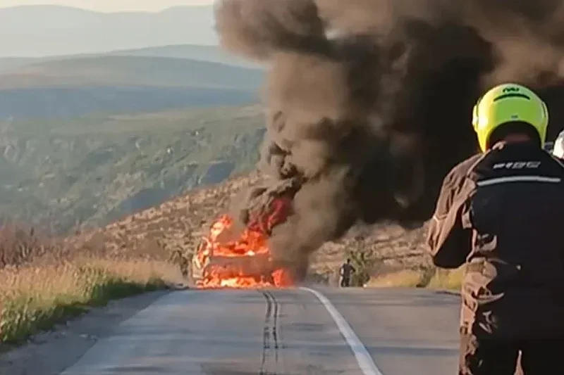 zapaljen automobil Stolac Ljubinje