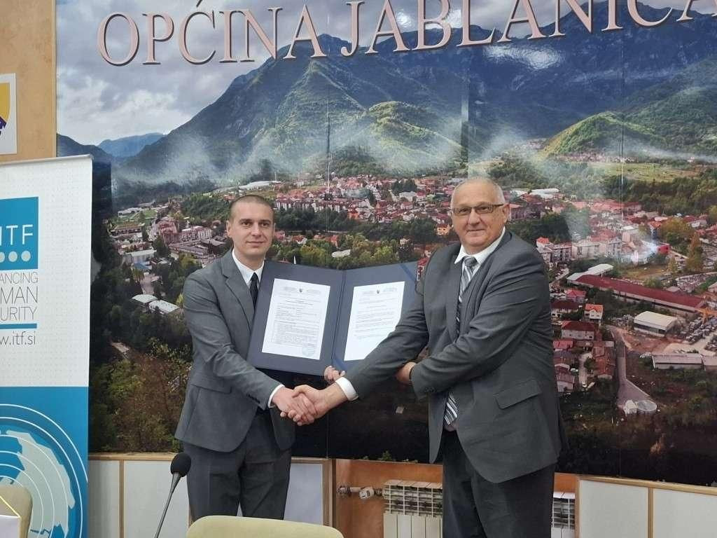 Ceremonija povodom završetka deminiranja područja Slatina u Jablanici