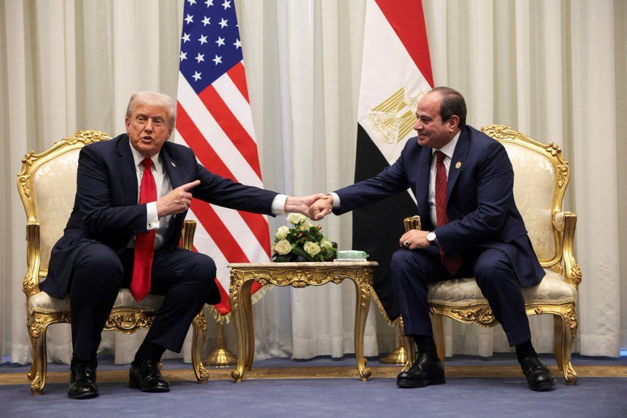 Donald Trump i Abdel Fatah al-Sisi
