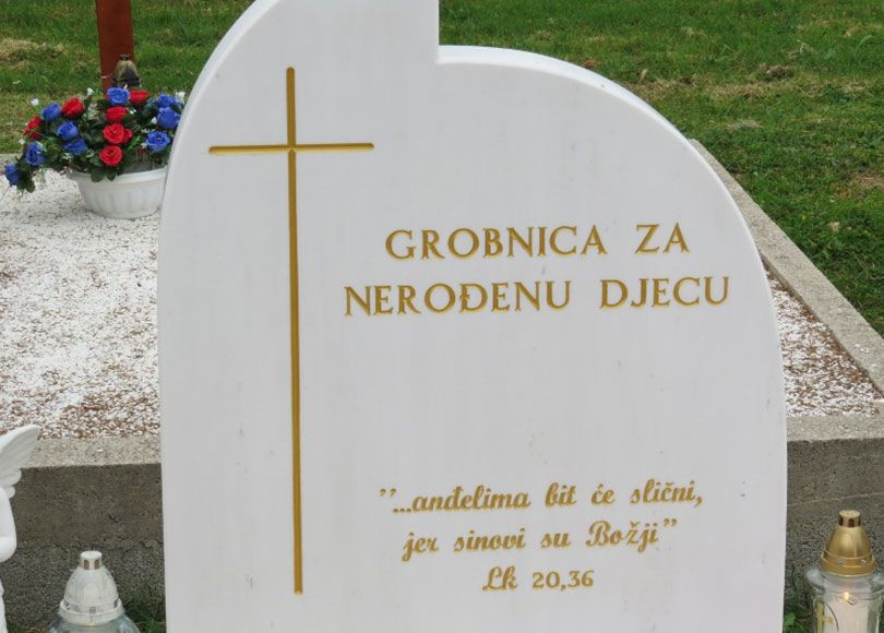 grobnica za nerođenu djecu Raštani Mostar
