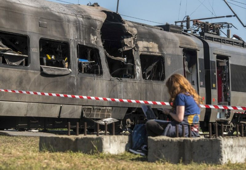 U ruskom napadu pogođen putnički vlak