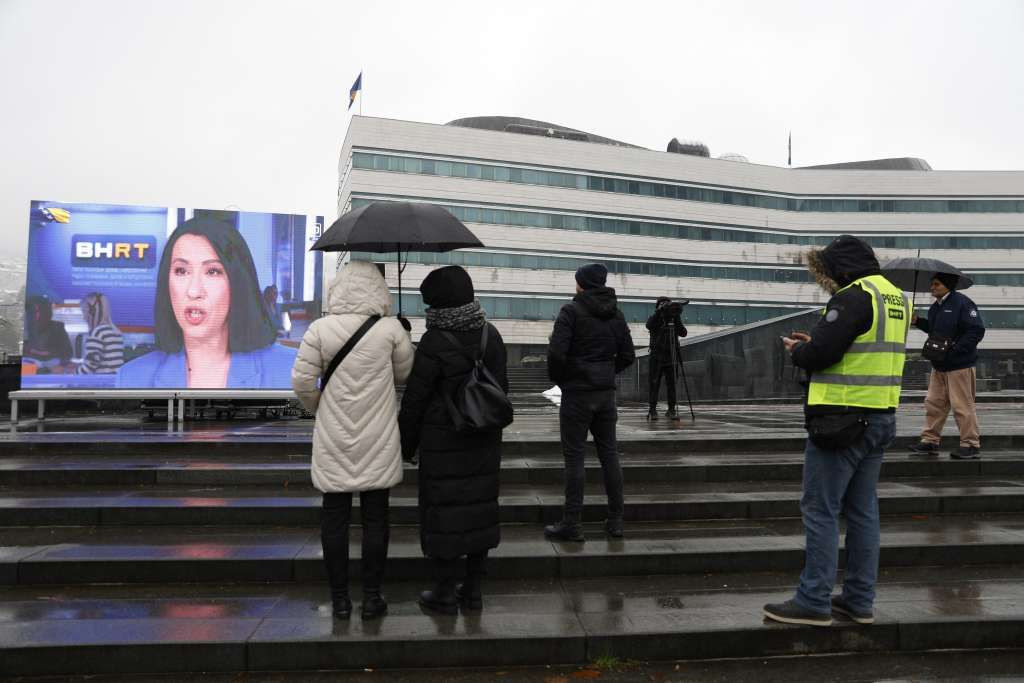 BHRT prosvjed ispred Parlamenta