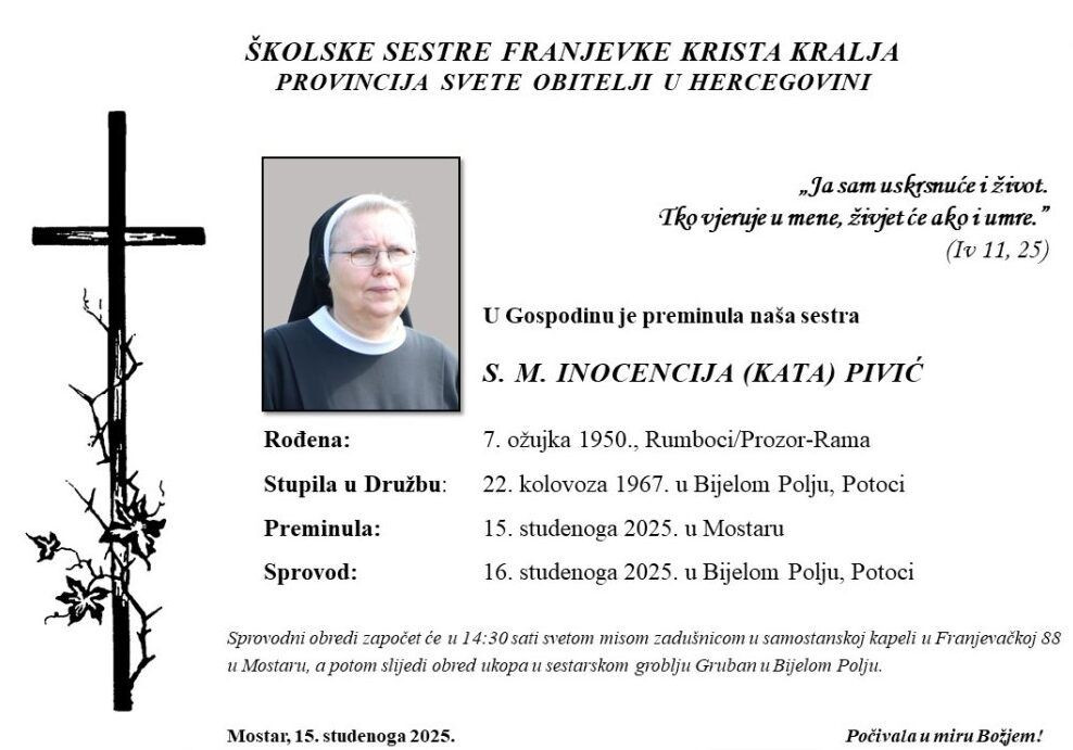 s. M. Inocencija (Kata) Pivić