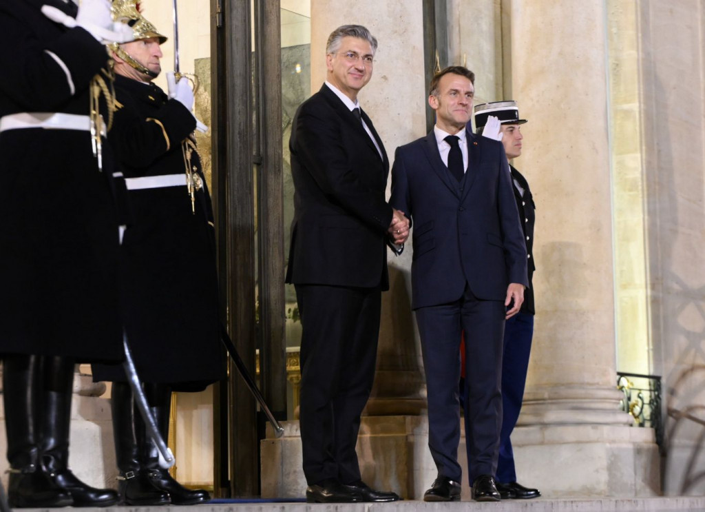 Andrej Plenković i Emmanuel Macron