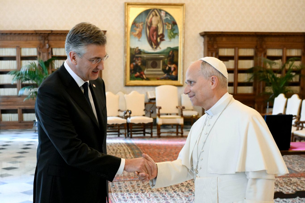 Andrej Plenković i Papa Lav