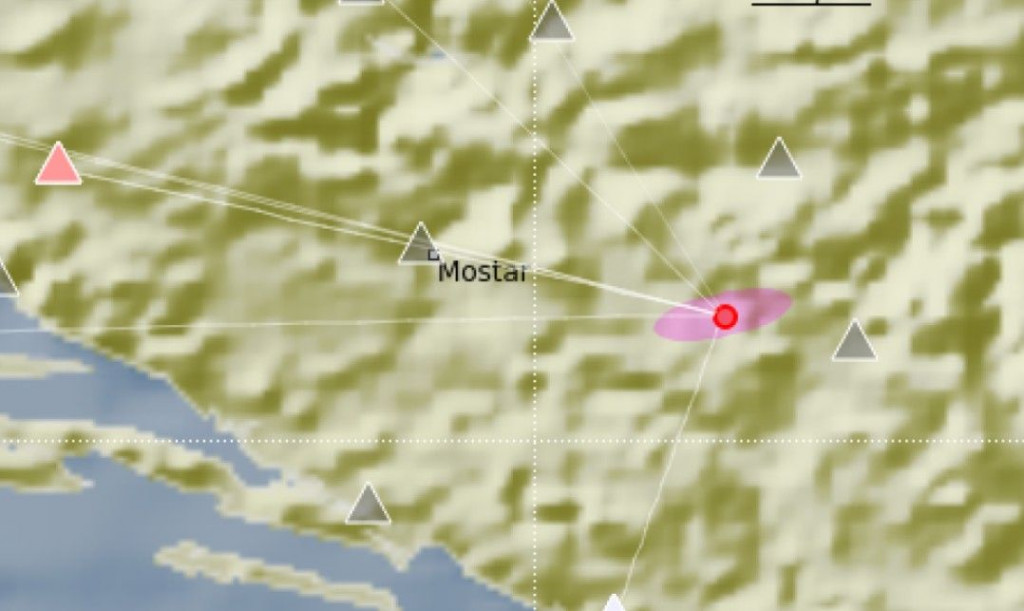 Potres u Hercegovini, epicentar kod Nevesinja