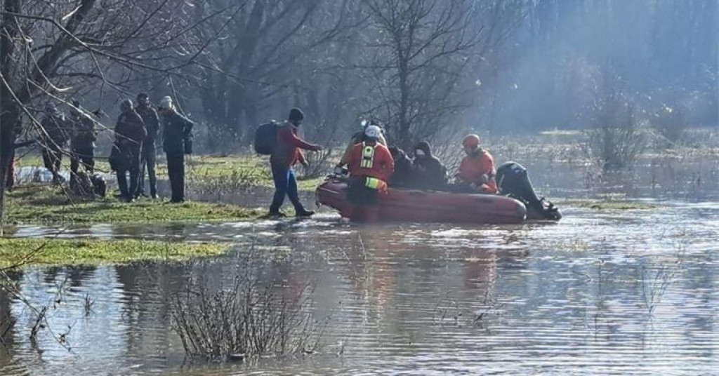 Spašavanja migranata na nabujaloj Savi